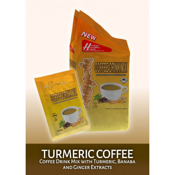 Coffee Drink Mix with Turmeric, Banaba and Ginger Extracts  